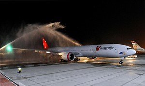H Νέα πτήση της V Australia προσγειώνεται στο Άμπου Ντάμπι 