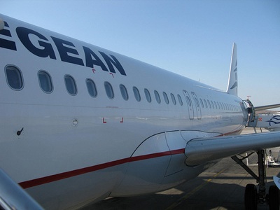aegean airlines airplane