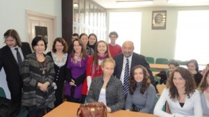 υφυπουργός Πολιτισμού Τουρισμού με τους σπουδαστές του Πανεπιστημίου της Αγίας Πετρούπολης