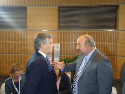 ο κ. Νικητιάδης με τον Επίτροπο για τον Τουρισμό k. Tajiani