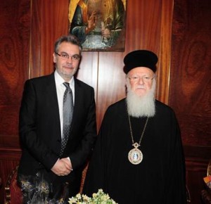 Συνάντηση του Προέδρου ΕΟΤ, κ. Κωνσταντίνου  Ζήκου με τον Οικουμενικό Πατριάρχη