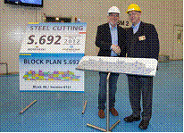 Norwegian Cruise Line celebrates keel laying and steelcutting of new ships