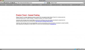Preston Travel - Ceased Trading