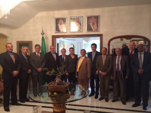 Κεφαλογιάννη με τους πρεσβεις Αραβικών Κρατών