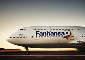 Boeing 747-8 with Fanhansa livery