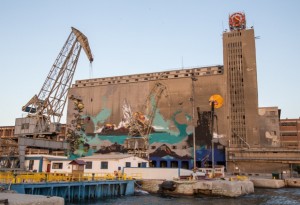 Piraeus Port with Graffiti