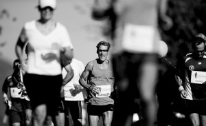 Ultramarathon athlete Dean Karnazes runs during the Navarino Challenge Run at  on October 19, 2013 in Messini, Greece.  (Photo by Vladimir Rys)