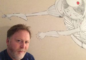 Alan-Dilworth-selfie-in-his-favorite-Pallas-Athena-grafitti-guestroom.
