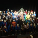 ONSTAGE WITH THEIR MASKS
