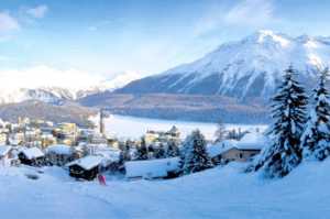 Χριστούγεννα στην Ελβετία, Σεν Μοριτζ και Αλπικό τρένο