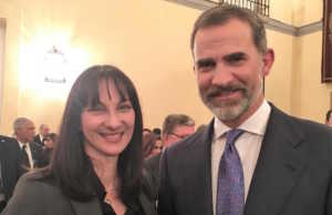 Tourism Minister Elena Kountoura and Spain’s King Felipe VI