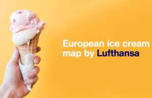 Lufthansa passengers looking for ice cream