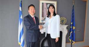 Συνάντηση της Υπουργού Τουρισμού Έλενας Κουντουρά με το νέο Ιάπωνα Πρέσβη