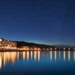 Poseidonion exterior night
