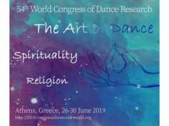 54th World Congress of Dance Research Athens, 26-30 June 2019