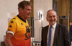 David Hasselhoff ( Actor), Alkis Sotiriou (General Manager at Makedonia Palace Hotel)