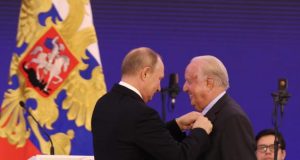 Παρασημοφόρηση του Νίκου Δασκαλαντωνάκη από τον Πρόεδρο της Ρωσικής Ομοσπονδίας Βλαντιμίρ Πούτιν