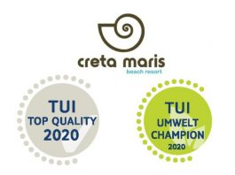 Η TUI βραβεύει το Creta Maris Beach Resort για την άριστη ποιότητα των υπηρεσιών και τη βιώσιμη λειτουργία του