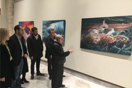 Πλήθος κόσμου στα εγκαίνια της έκθεσης ζωγραφικής του Ρουσσέτου Παναγιωτάκη