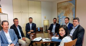 Συνάντηση Ολυμπίας Αναστασόπουλου με στελέχη της πολυεθνικής εταιρίας D-Marin