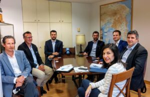Συνάντηση Ολυμπίας Αναστασόπουλου με στελέχη της πολυεθνικής εταιρίας D-Marin