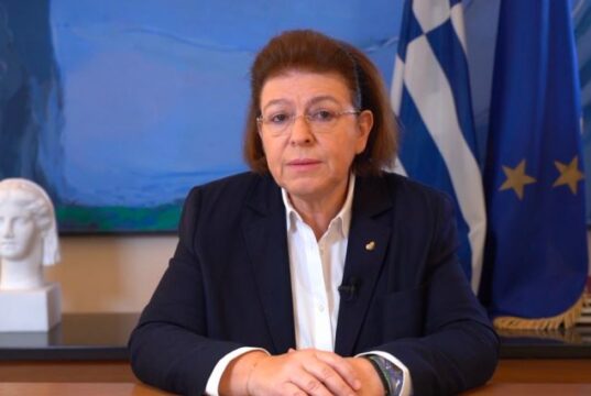 Minister of Culture Lina Mendoni on the proclamation of the World Greek Language Day at the 43rd UNESCO General Conference