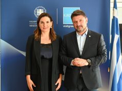 Συνάντηση υπουργού Τουρισμού Όλγας Κεφαλογιάννη με τον υποψήφιο Περιφερειάρχη Αττικής Νίκο Χαρδαλιά