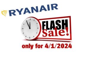 RYANAIR LAUNCHES 24HR FLASH SALE WITH 20% OFF FLIGHTS
