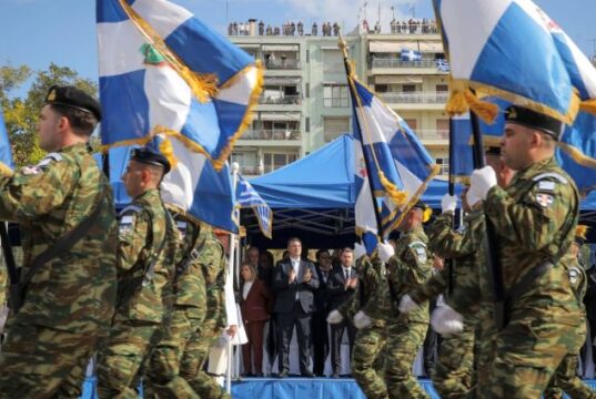 Α. Τζιτζικώστας από τη στρατιωτική παρέλαση της Θεσσαλονίκης