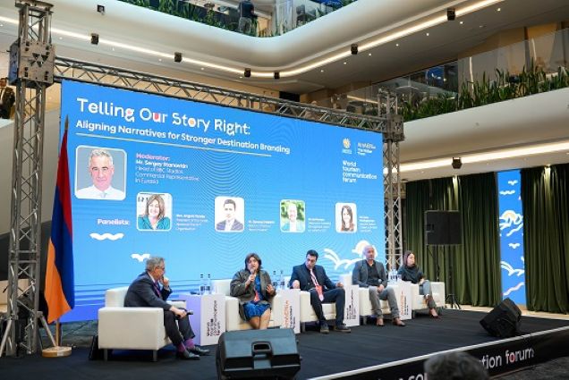 Η Πρόεδρος του ΕΟΤ κα Άντζελα Βαρελά,  στο συνέδριο World Tourism Communication Forum 2