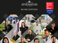 Ο Όμιλος Athenaeum Hotels απέκτησε την Πιστοποίηση Great Place to Work®