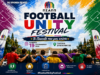 Επίσημη αφίσα του Football Unity Festival του ΠΣΑΠΠ στην Πλατεία Συντάγματος, με ποδοσφαιριστές αγκαλιασμένους μπροστά στη Βουλή.
