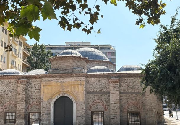 Το αποκατεστημένο τέμενος Χαμζά Μπέη εξωτερικά